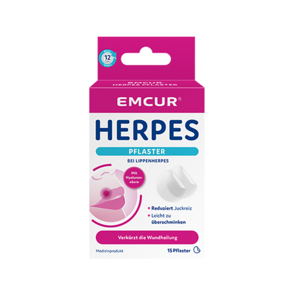 Die Verpackung der Emcur® Herpespflaster
