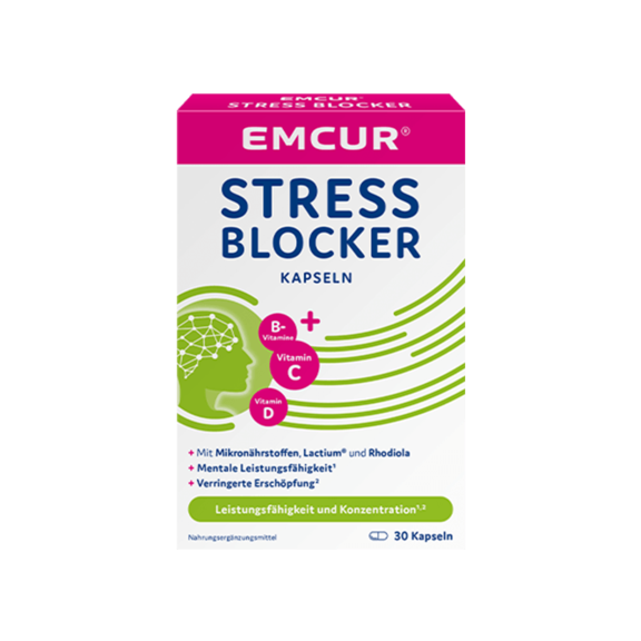 Verpackung der Emcur® Stress Blocker Kapseln