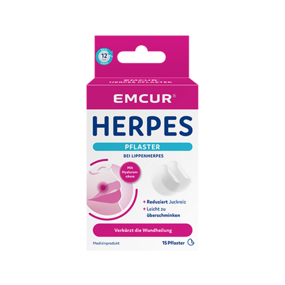 Die Verpackung der Emcur Herpespflaster