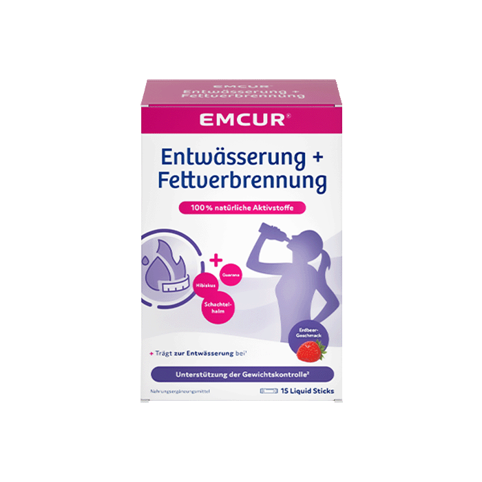 Die Verpackung von Emcur® Entwässerung + Fettverbrennung.