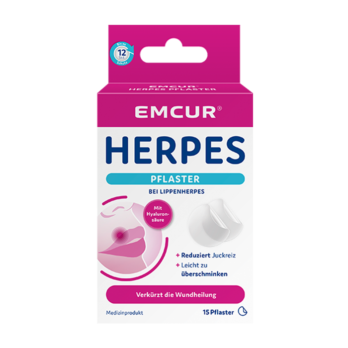 Die Packung der Emcur® Herpespflaster